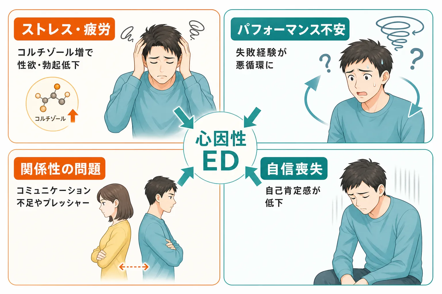 心 因 性 ed